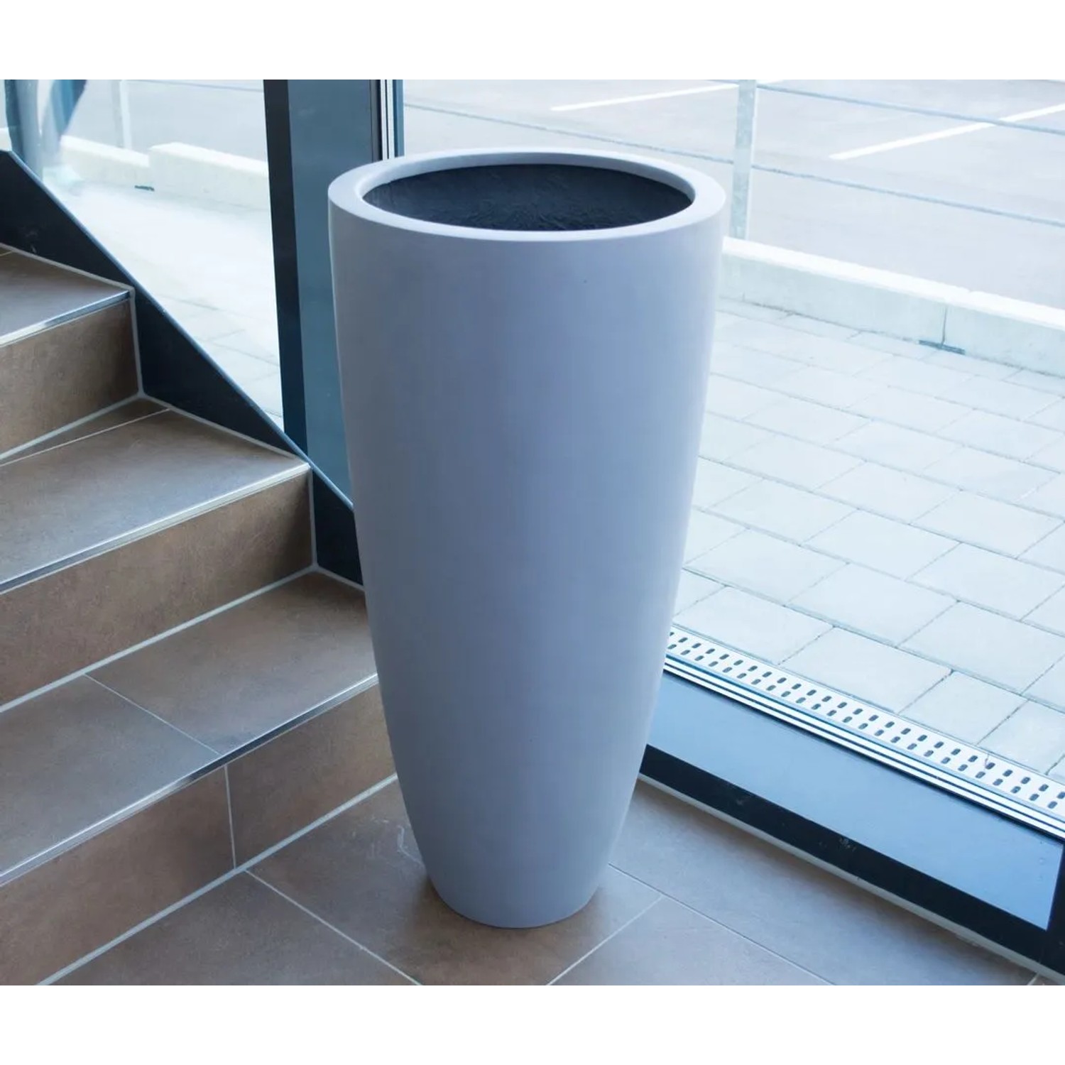 blumenbank garten Spetebo Deko aus Altholz - 58 x27 x22 cm Wachstuch Tischdecke C146071 grau