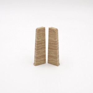 Endkappen SLK Cubica 60 Royal Elm für Laminat- und Parkett-Zubehör, 2er-Set.