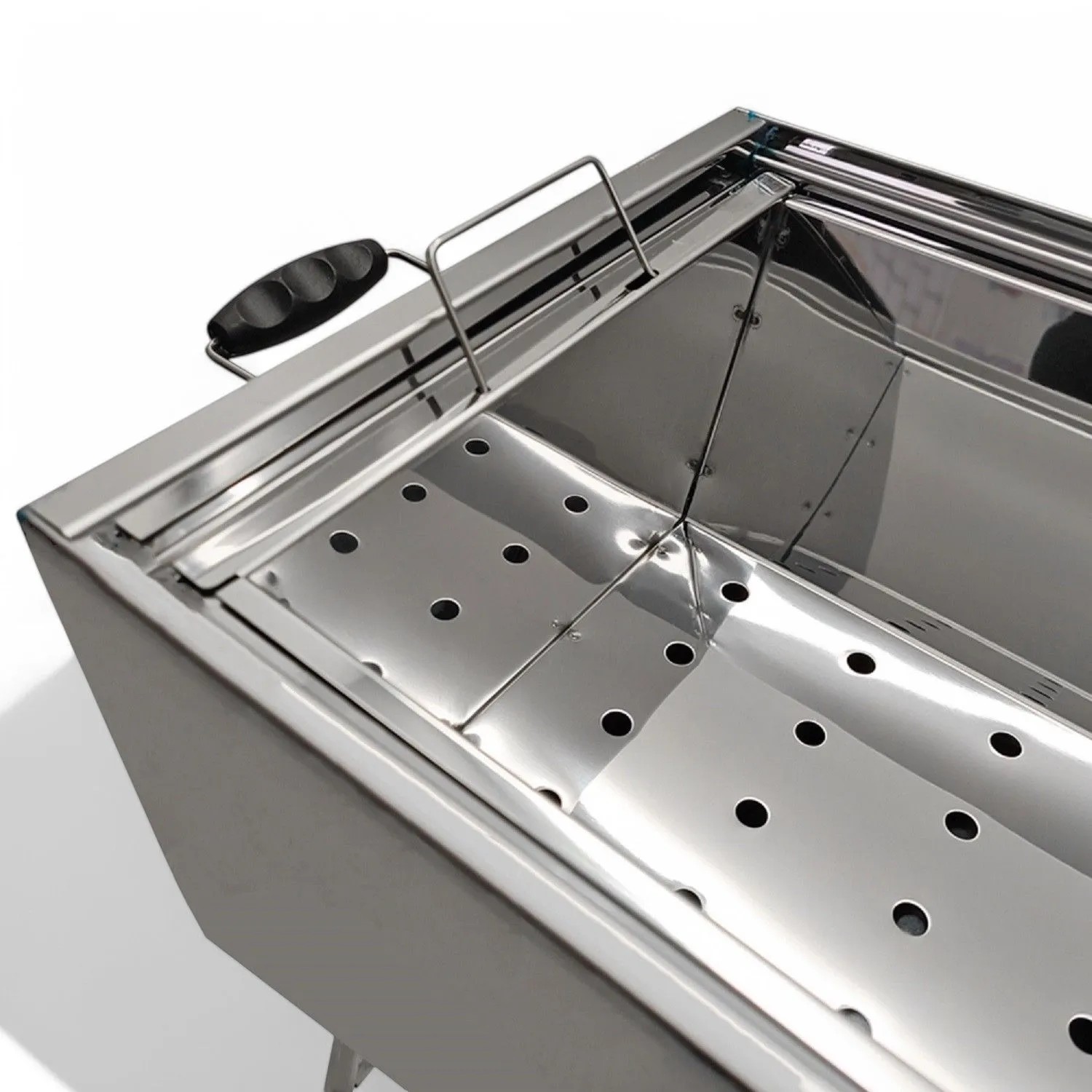 Grillpeter Mangal Kairat Schaschlikgrill Edelstahl Grill mit Grillrost_4