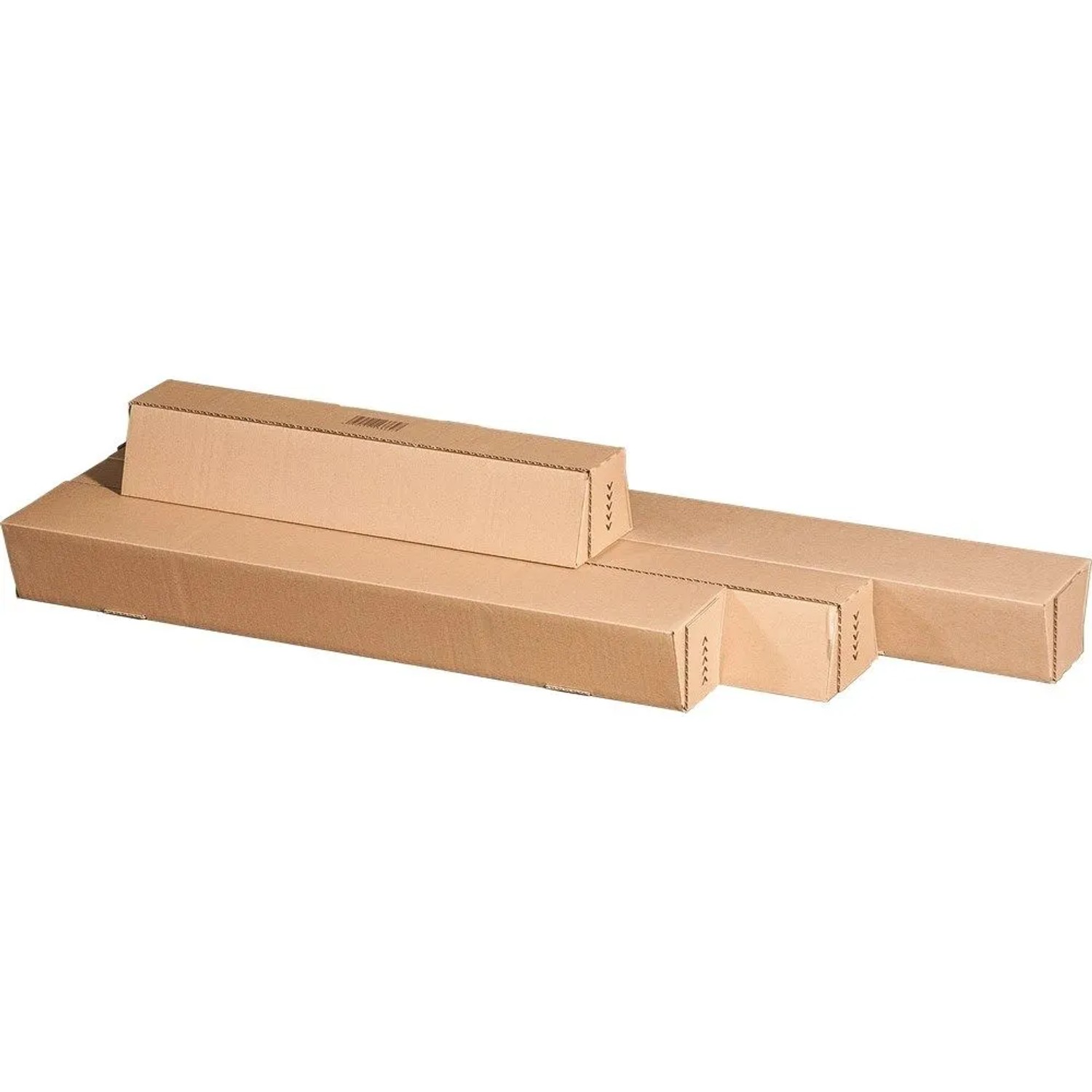PROREGAL Mega Deal 120x Trapez-Versandverpackung A1 LxBxH 610x105/55x75mm mit Haftklebeverschluss Kein Sperrgutzuschlag Braun Versandhülse