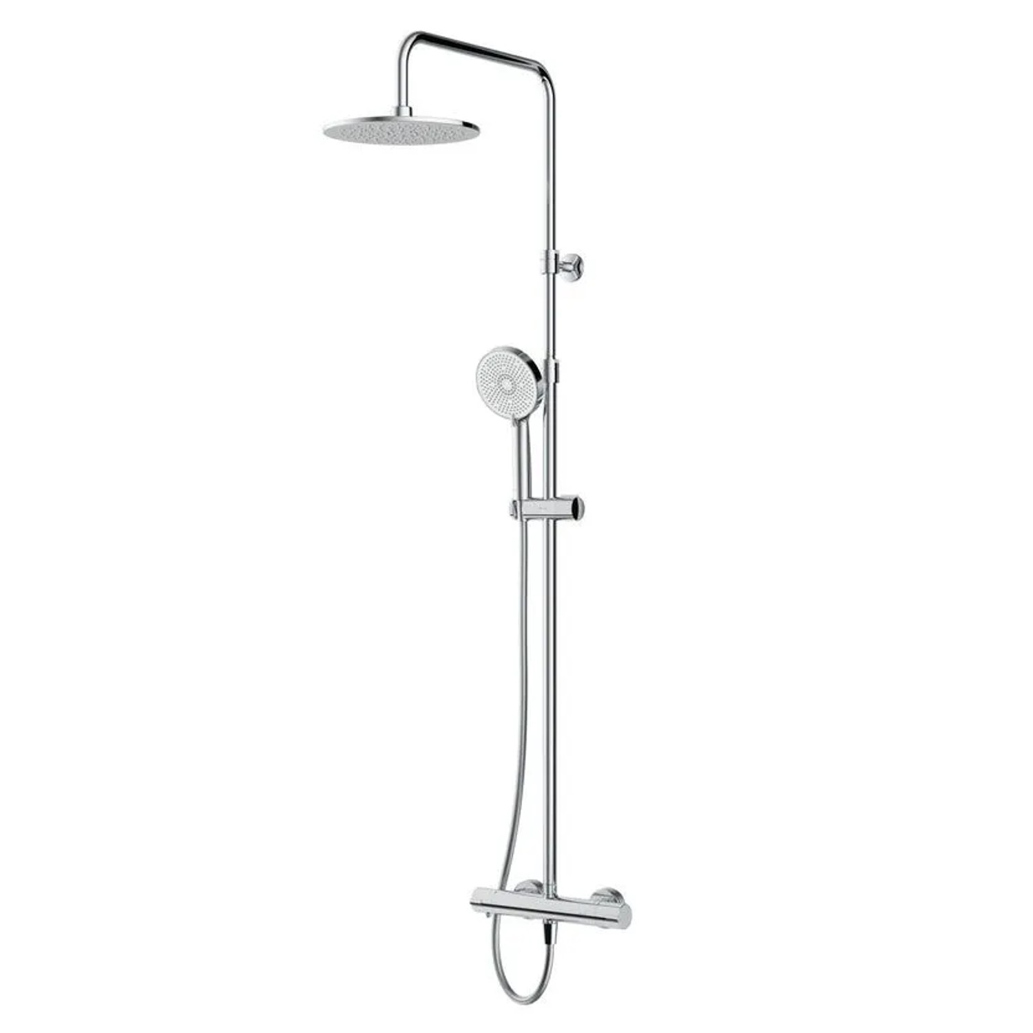 AM.PM Duschsystem mit Thermostat Duscharmatur Brausearmatur Regendusche Duschset Duschsäule Chrom