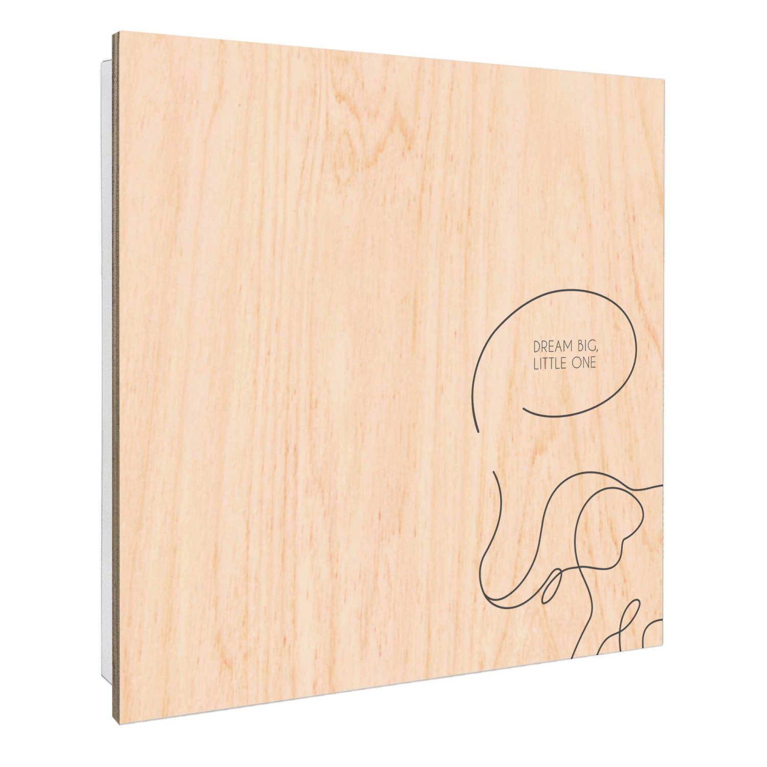 Banjado Schlüsselkasten mit Holzfront 30x30cm Weiß Scharnier Links 50 Haken günstig online kaufen
