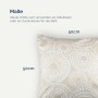 Bestlivings Kissenhülle Punkte, 50x50 cm, beige. Dekokissen für Sofa oder Bett.