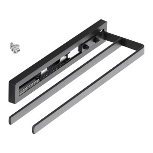 SOTECH Handtuchauszug STYLE, 2-armig, schwarz, mit Befestigungsschrauben.