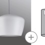 Paulmann URail 2Easy Lampenschirm Pom, Ø 35cm, weiß matt, für Schienensysteme