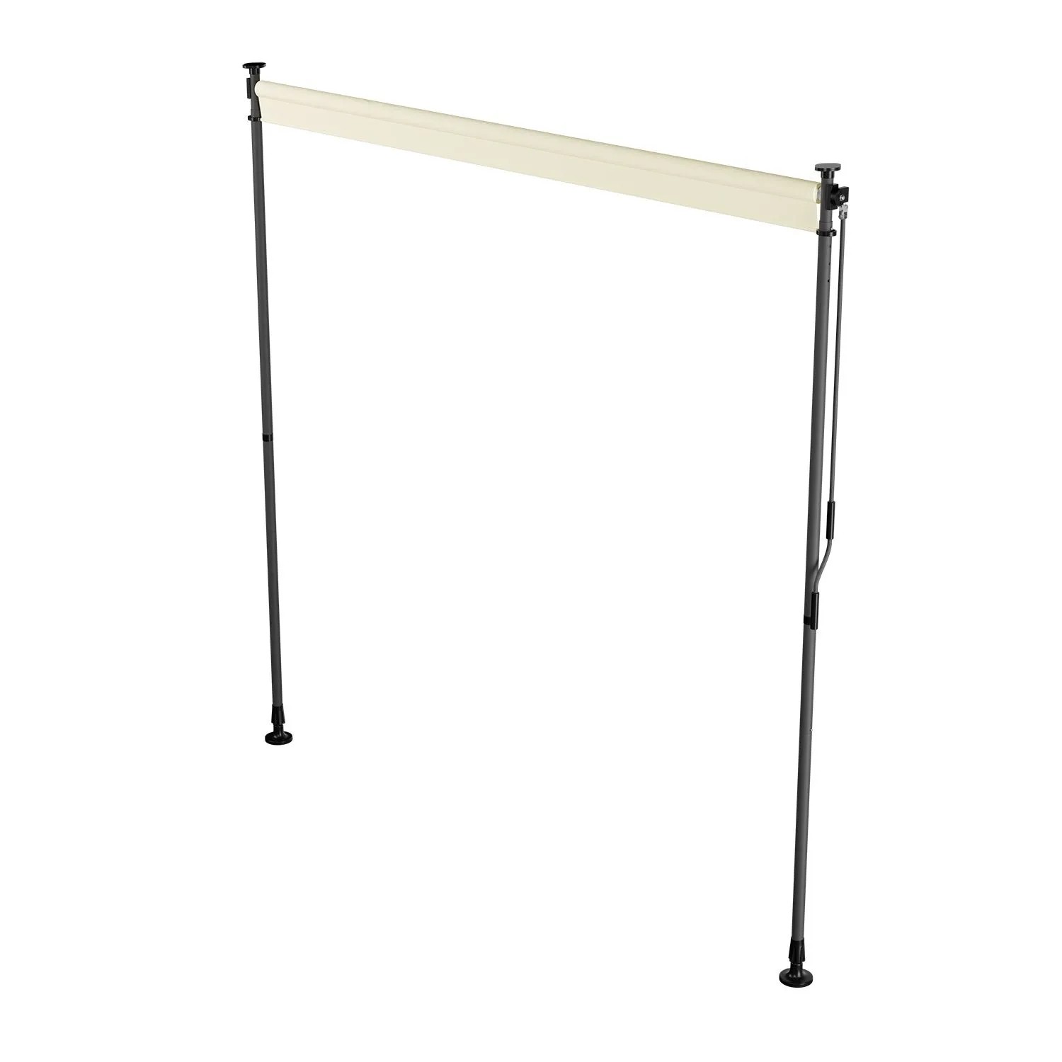 Juskays Verticale Zonwering Barbados – 100x310 Cm, Inkijkbescherming, Zonder Boren, Grijs