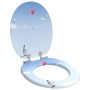 vidaXL Soft-Close Toilettensitz 2 Stk Blau 44 x 38 cm MDF-Platte 3414546_3