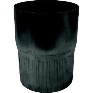 Fallrohrverbinder NW 60, anthrazitfarben, für Metall-Dachrinnen. Einfache Steckverbindung.