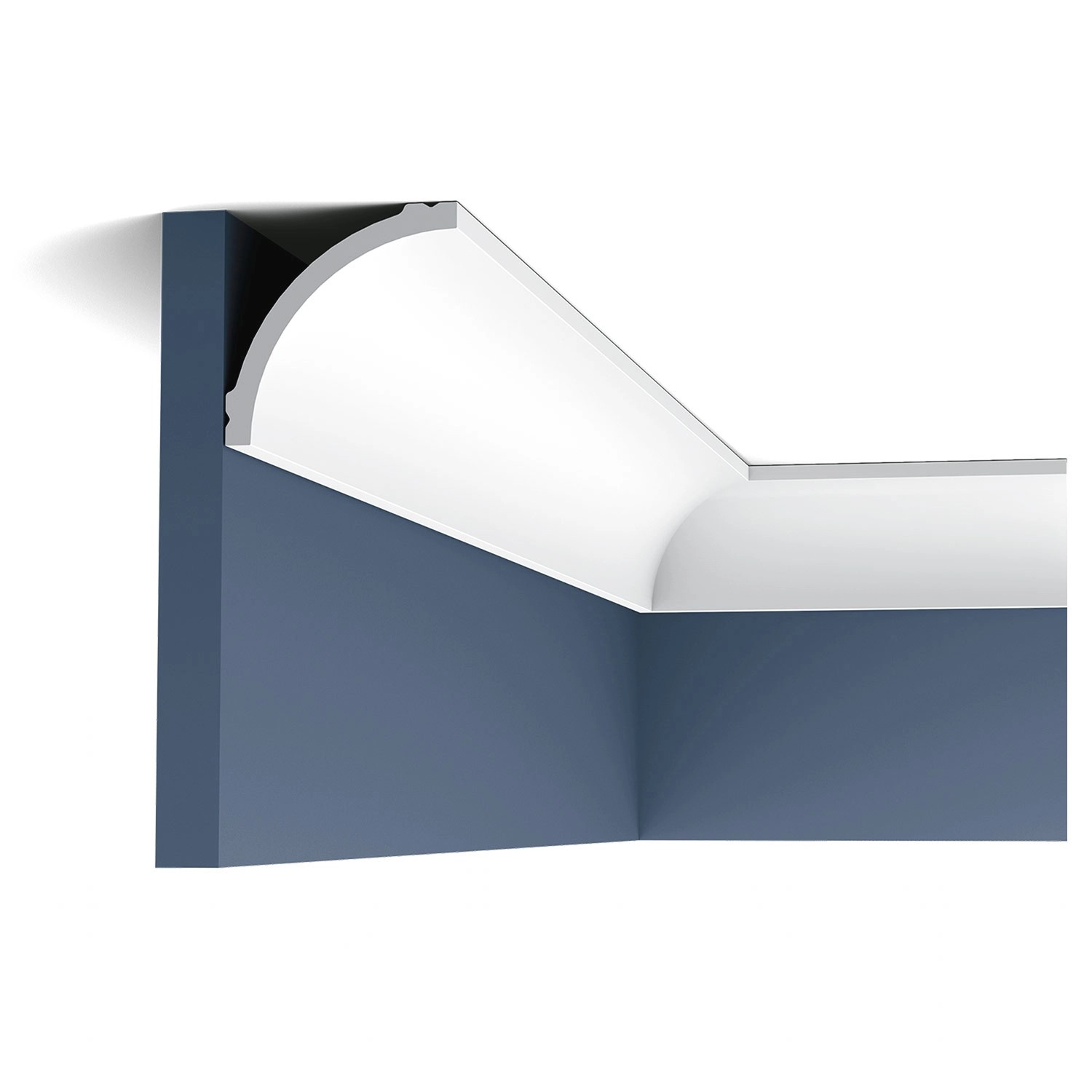 ORAC DECOR CB524N BASIXX Eckleiste Zierleiste Stuckleiste 2 m 200 cm x 9,0 cm x 9,0 cm Weiß