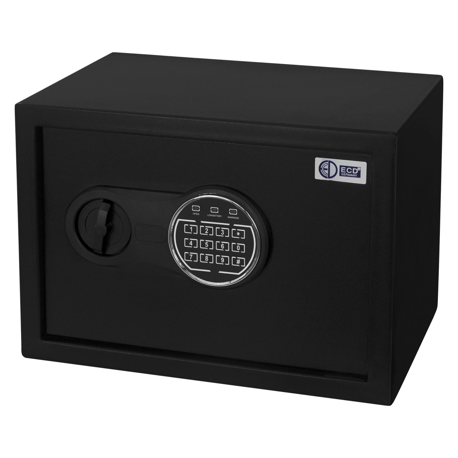 ECD Germany Safe Tresor Feuerfest 16L 35x25x25cm Sensorlicht Digitale Tastatur