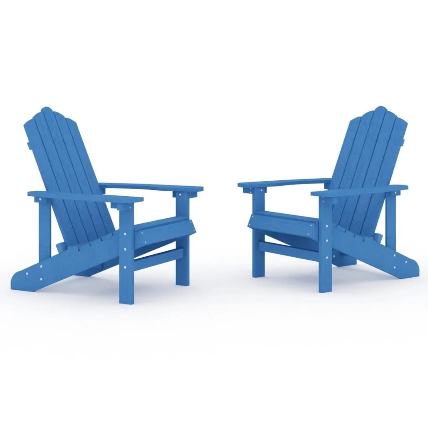 Furnicato Adirondack-gartenstühle 2 Stk Hdpe Aquamarin