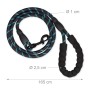Relaxdays Hundeleine Nylon Schwarz Gepolstert Reflektierend 150 cm_4