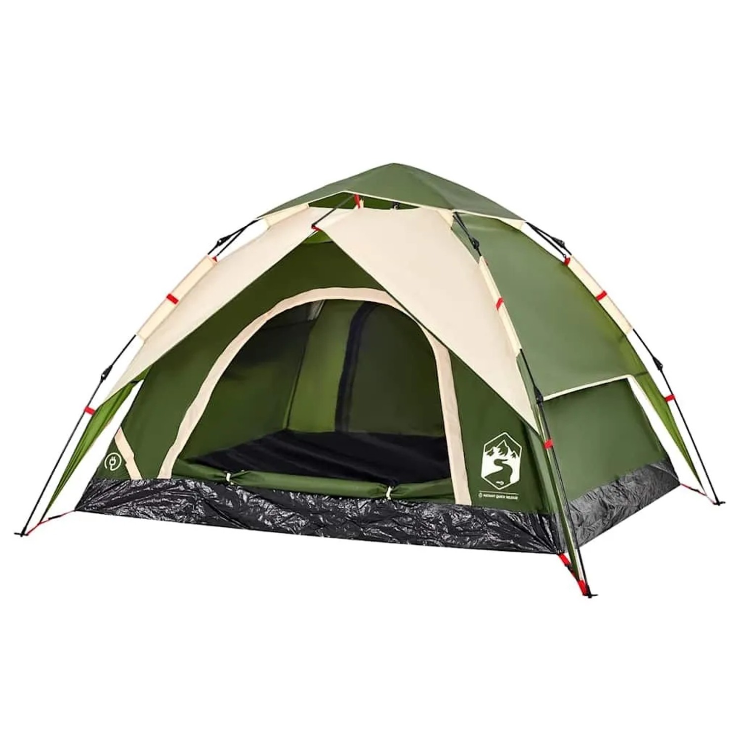 vidaXL Kuppel-Campingzelt 3 Personen Grün Quick Release 4004177 günstig online kaufen