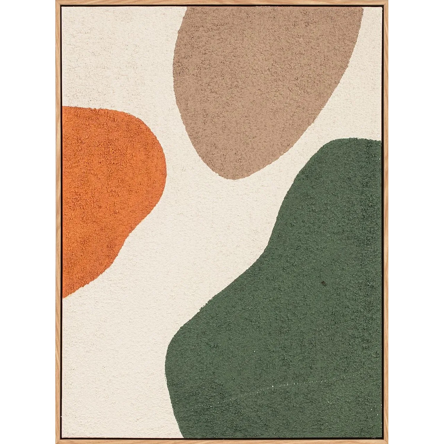 Art Universe Leinwandbild Brown Dots 60 x 80 cm