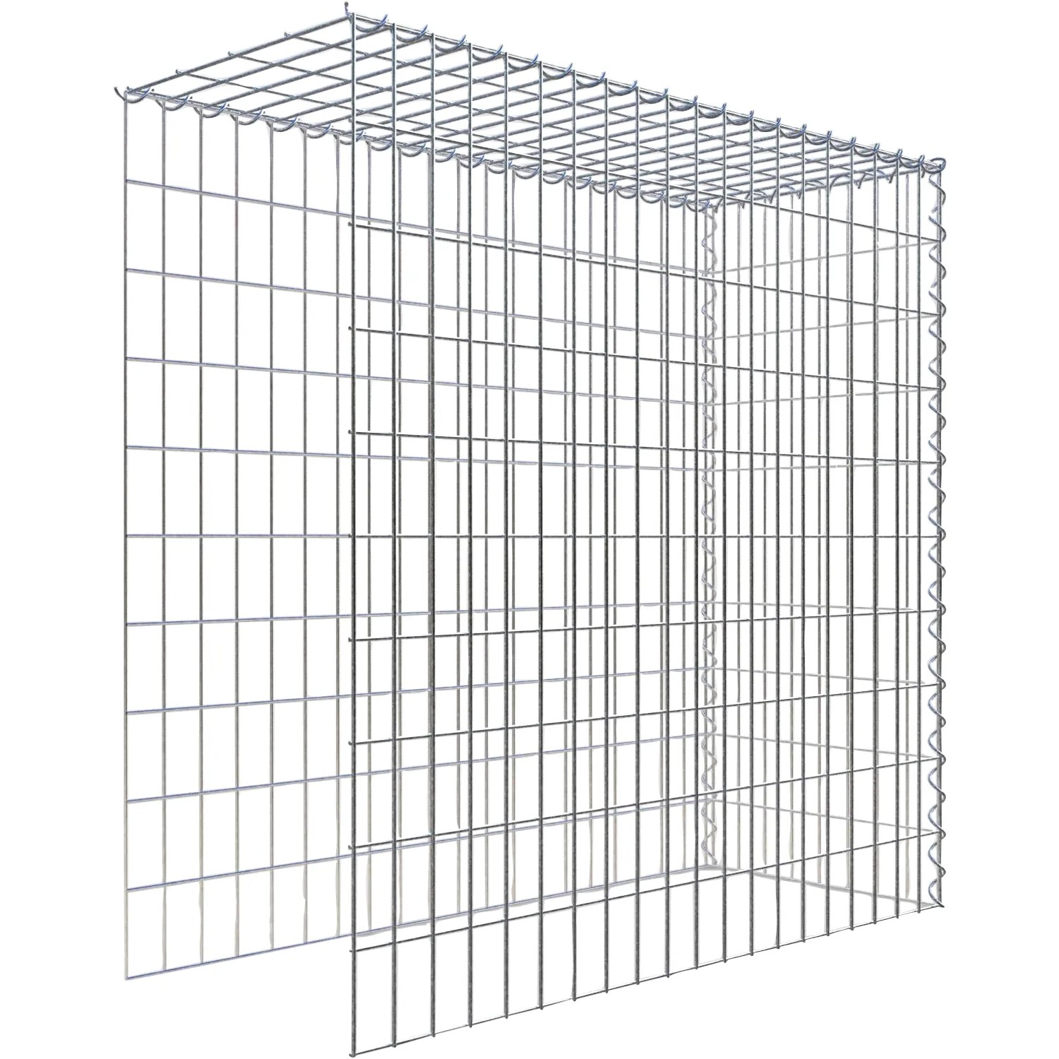 Gabiona Gabione-Anbaukorb Typ 4 100 x 100 x 40 cm Maschenw 5 x 10 cm