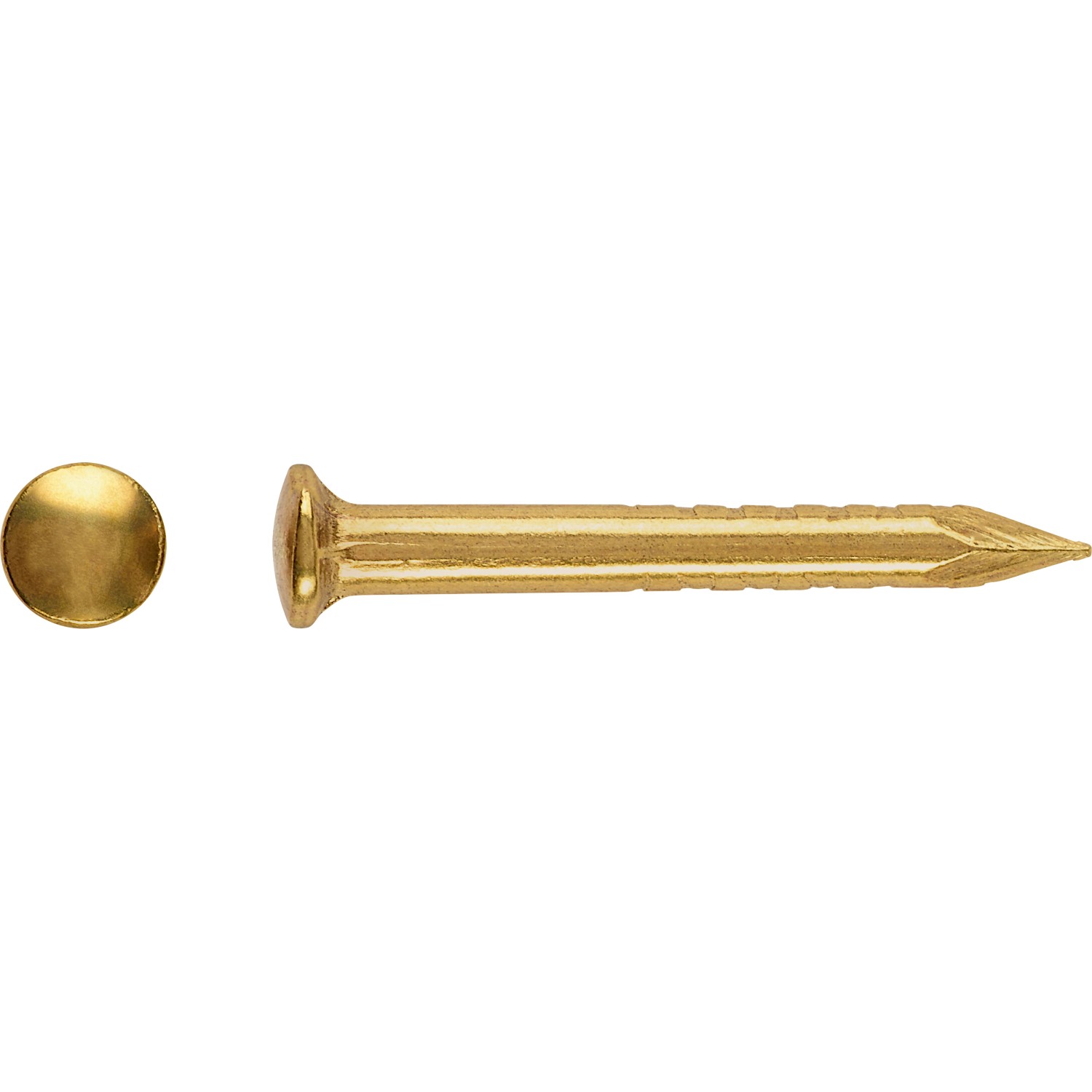 LUX Rundkopfstift Ø 1,6 mm x 17 mm Vermessingt 100 Stück