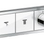 Hansgrohe RainSelect Thermostat Unterputz, weiß-chrom für 3 Verbraucher.