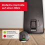 Detailansicht der Protect Home Rattenfalle Elektronisch mit Kontrollleuchten für Fang und Batteriestatus.