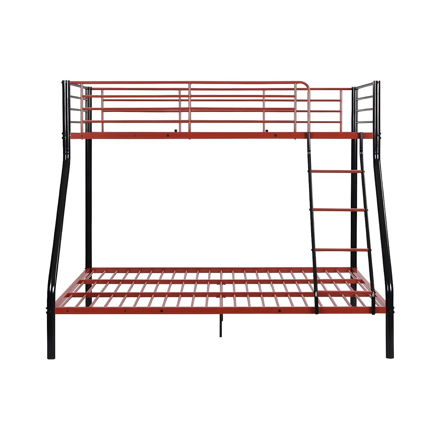 Vente-unique Etagenbett Elevatio Schwarz  Rot 199 cm