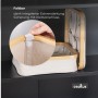 osoltus Badezimmer Box Nelson 2x Bambus Aufbewahrungskorb Beige 4 Fächer_4
