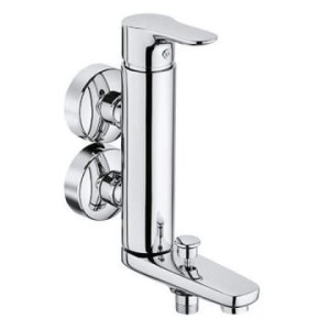 Kludi Wannenarmatur OBJEKTA, Einhandmischer in Chrom für die Wandmontage.