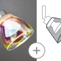 Paulmann DecoSystems Wolbi Deko-Schirm, buntes Glas für Schienensysteme.