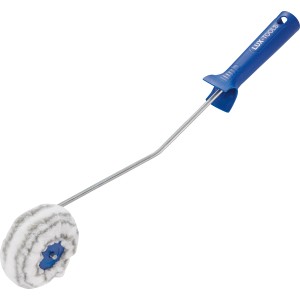 LUX Eckenroller 5 cm mit blauem Griff für präzises Streichen von Ecken.