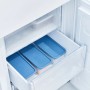Rotho Gefrierdosen-Set Domino, 3 blaue Vorratsdosen 1,2 l im Gefrierschrank.