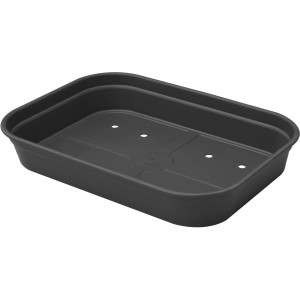 Schwarze Elho Anzuchtschale M Green Basics Living aus Recycling-Kunststoff.