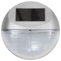 vidaXL Outdoor Solar-Wandleuchten LED 12 Stk Rund Silbern 44473_4