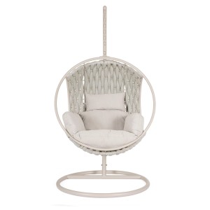 Heller Bizzotto Hängesessel Galapagos mit Kissen, ideal für den Garten.