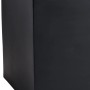 Anthrazitfarbener Vivanno Pflanzkübel Maxi, 100x45x45 cm, aus Fiberglas für Garten und Terrasse.