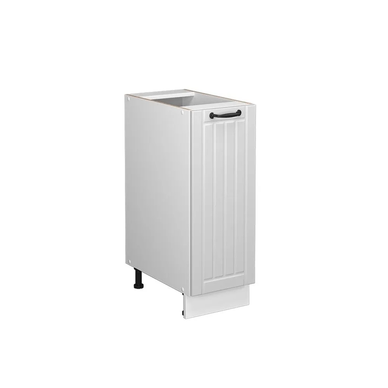 Vicco Apothekerschrank Fame-Line Medizinschrank für die Küche Weiß Landhaus Weiß 30 cm AP Eiche