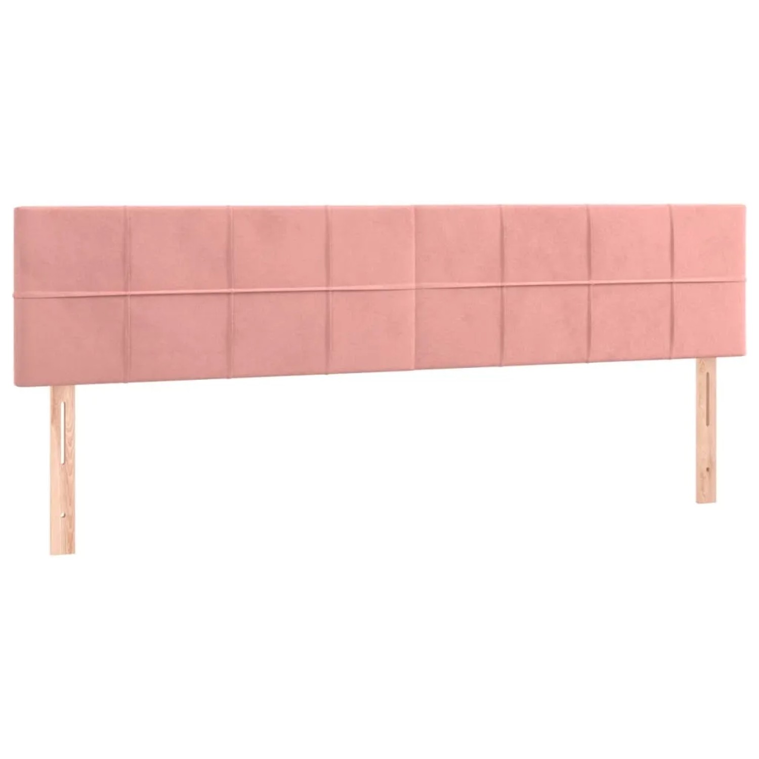 Rosa Boxspringbett Kopfteil aus Samt, 160x200 cm. Bett für Schlafzimmer.
