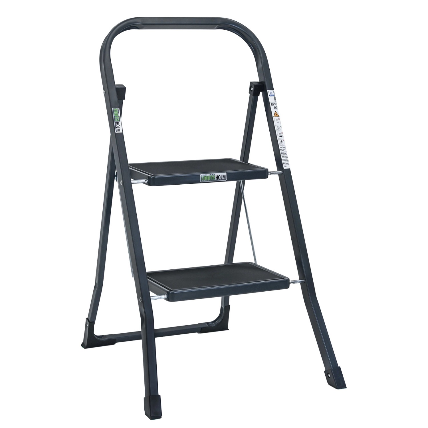TRUTZHOLM Trittleiter 2 Stufen Klappbar TÜV/GS 150 kg Anti-Rutsch Trittfläc günstig online kaufen