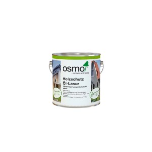 Dose Osmo Holzschutz Öl-Lasur Weiß 2,5 l für den Außenbereich.