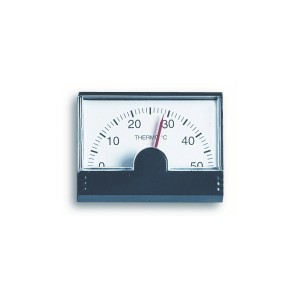 TFA Autothermometer aus Kunststoff, schwarz, mit Temperaturskala.