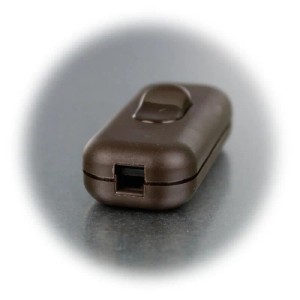 EGB Schnurschalter Wipp-Zwischenschalter Braun 2A 230V