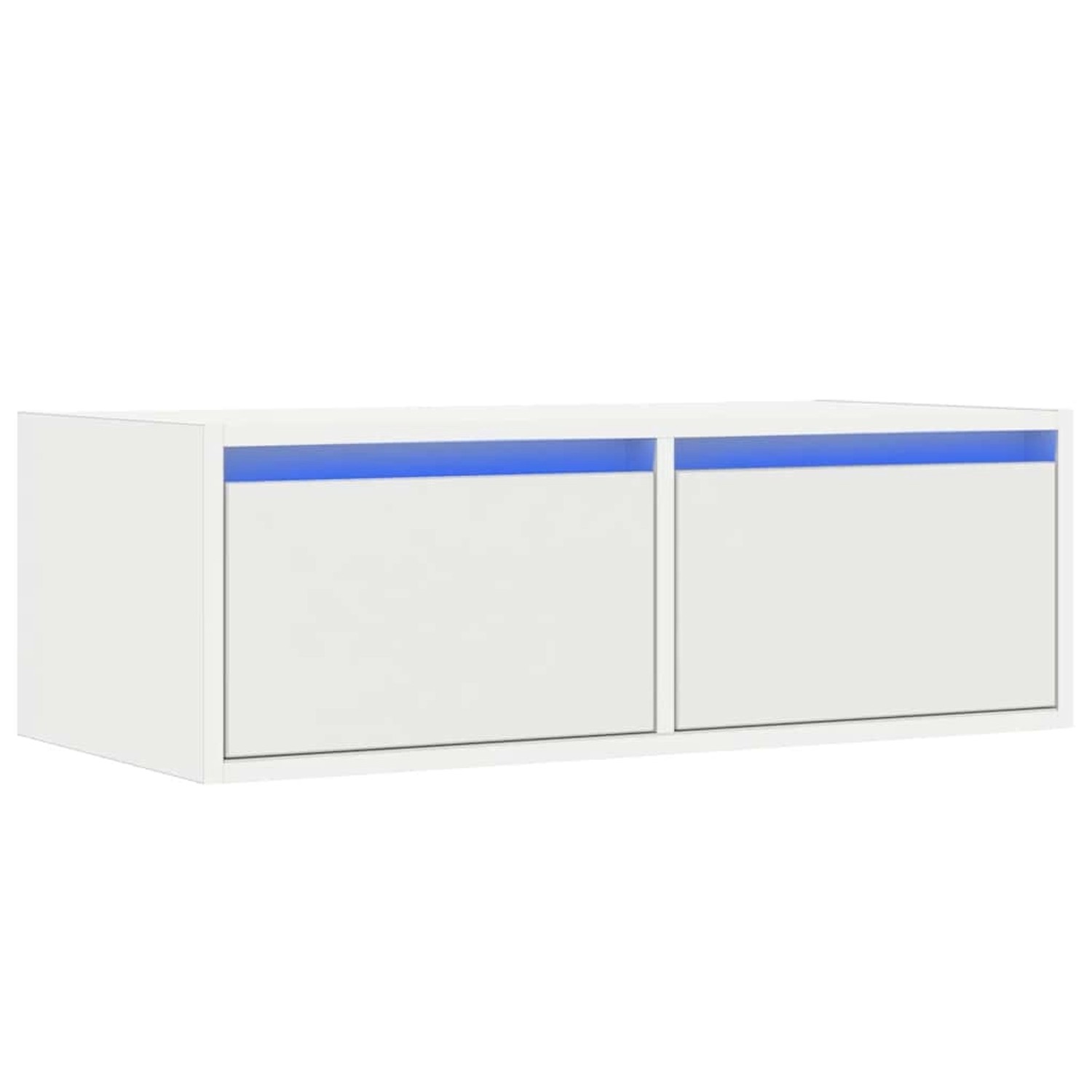 vidaXL TV-Schrank mit LED-Leuchten Weiß 75x35,5x25 cm 860229 günstig online kaufen