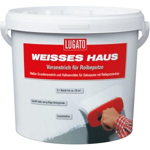 Eimer Voranstrich Weisses Haus für Reibeputze, 5 l.