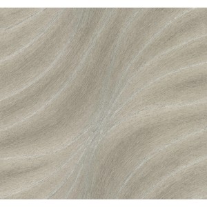 Colani Vliestapete Evolution in Bronze mit sanfter Wellenstruktur für ein modernes Wanddesign.
