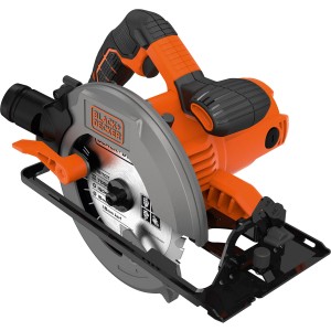 Black+Decker Handkreissäge CS1550 mit Sägeblatt, 1500 W, orange-schwarz.