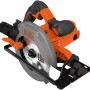 Black+Decker Handkreissäge CS1550 mit Sägeblatt, 1500 W, orange-schwarz.