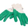 Grüne LUX Garten Nitrilhandschuhe Größe S für Gartenarbeit und Pflanzarbeiten.
