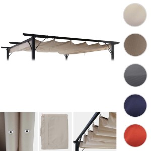 MCW Ersatzbezug Dach Pergola C42 3,5x3,5 Creme für Terrassenüberdachung.