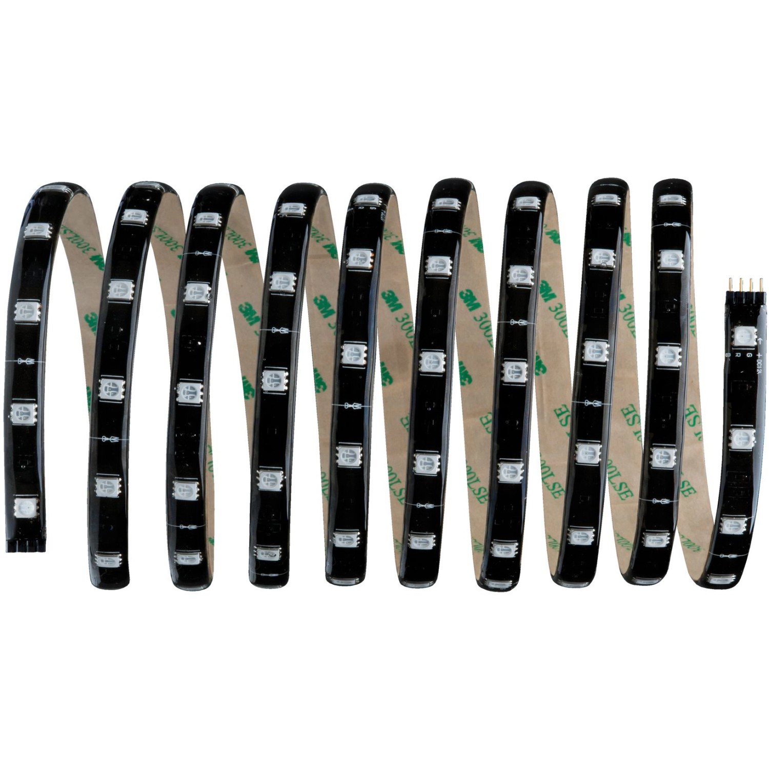 Paulmann YourLED RGB LED-Streifen, 3m, selbstklebend, für musikgesteuerte Lichteffekte.