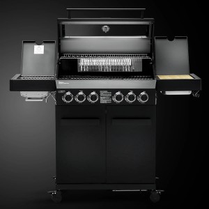 Schwarzer Taino Platinum Yamara Dark 4+2 Gasgrill mit 4 Brennern, Sear- und Backburner.