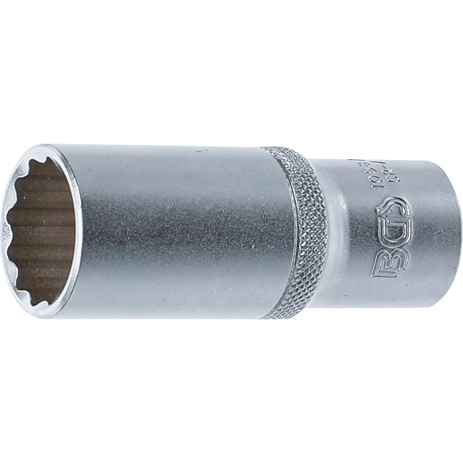 BGS Steckschlüssel Einsatz Zwölfkant Tief Antrieb Innenvierkant 12 5 Mm  1 2 Zoll  SW 22 Mm 10687
