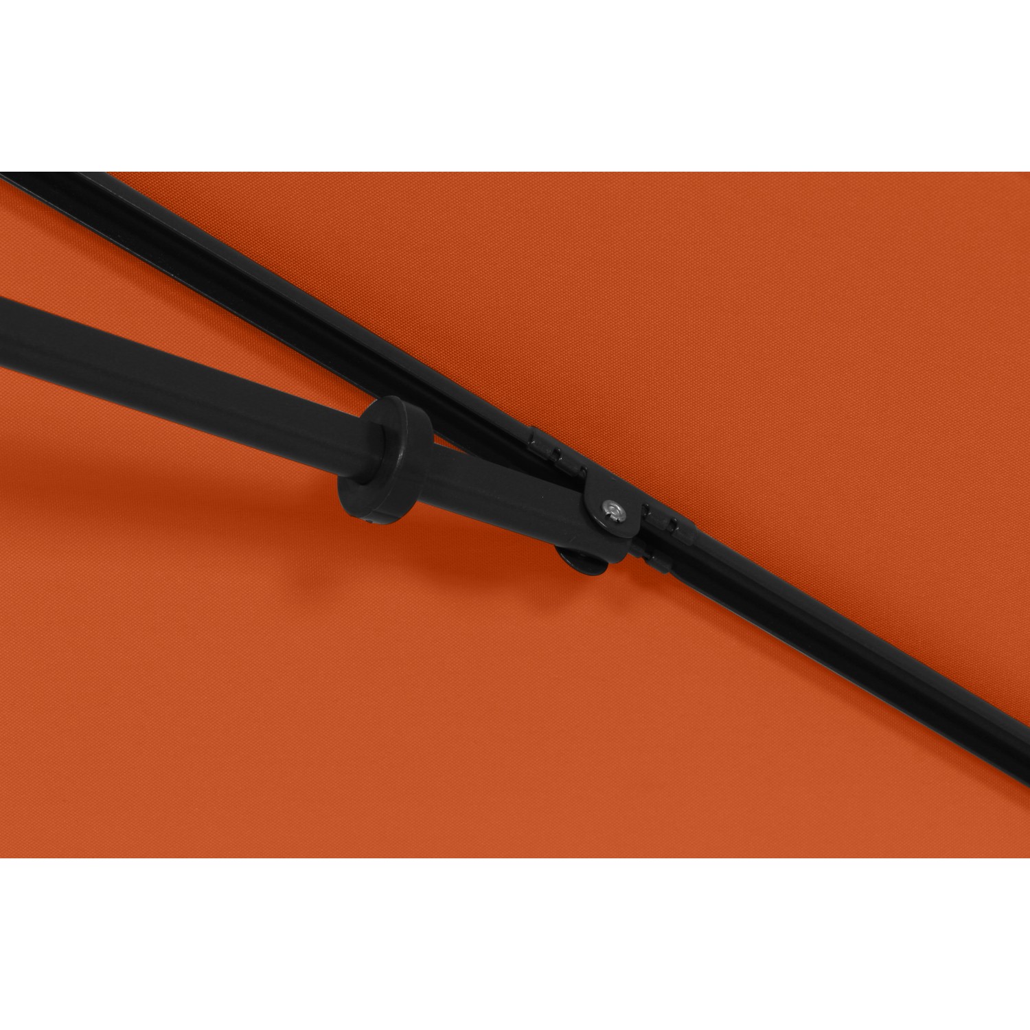 Detailaufnahme: Siena Garden Marktschirm City, 210x140 cm, Terra, mit schwarzem Schieber.