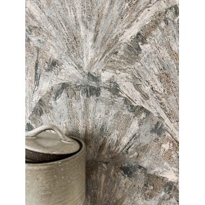 Newroom Vliestapete Sanja Dark Grey Muschel Modern FSC®